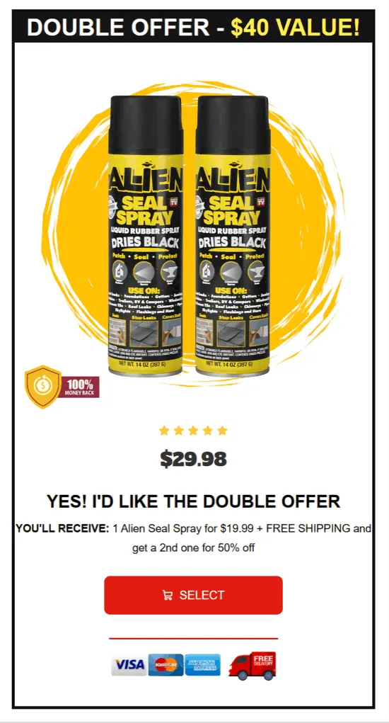 Alien Seal Spray offer price 